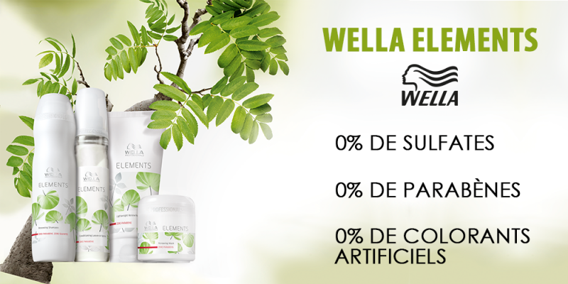 La nouvelle gamme ELEMENTS de chez Wella, chez Coup évasion situé à Pessac proche de Talence