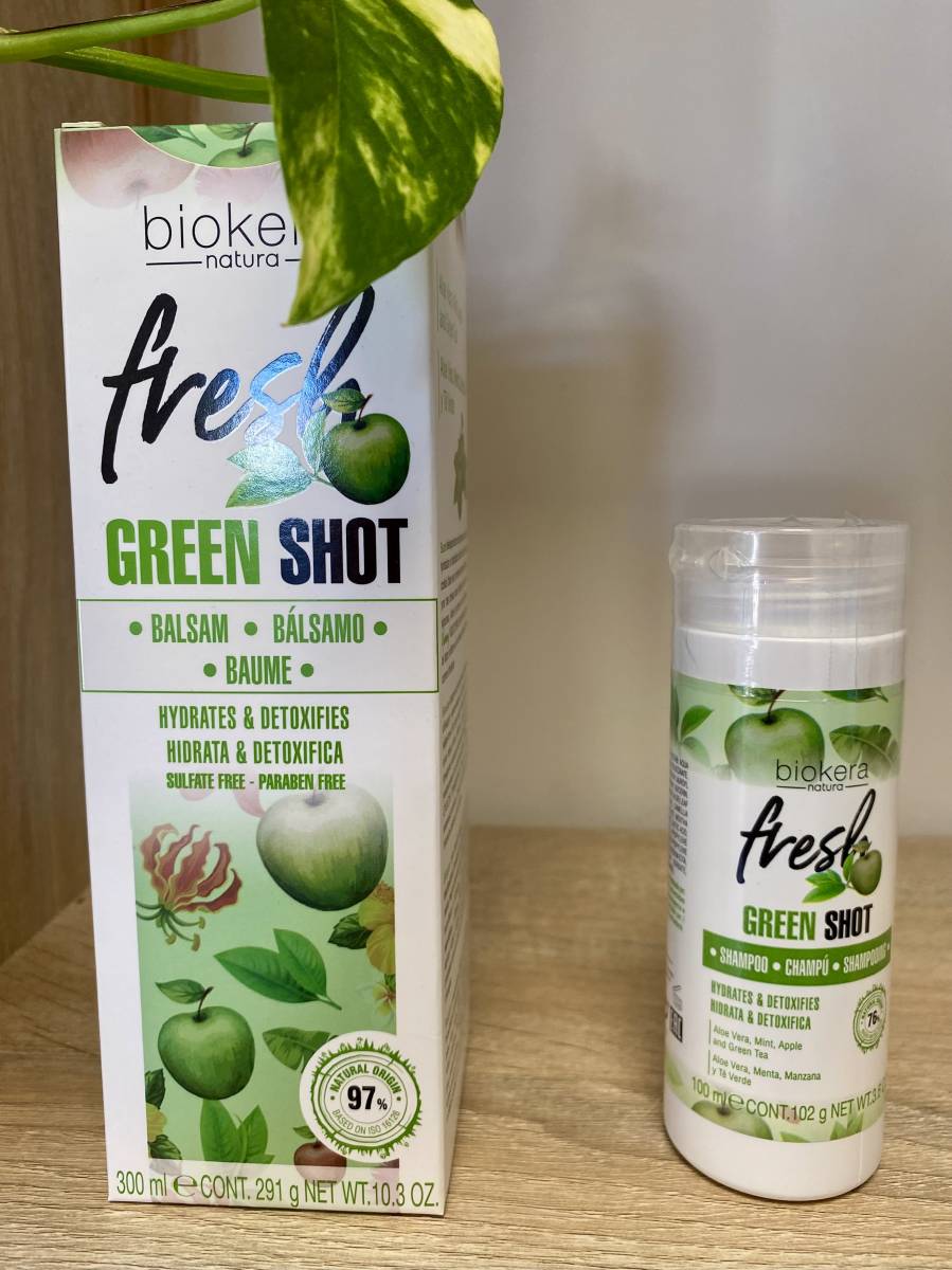 Biokera Natura Fresh Green Shot – Hydratation et détox naturelle pour vos cheveux dans votre salon à Pessac