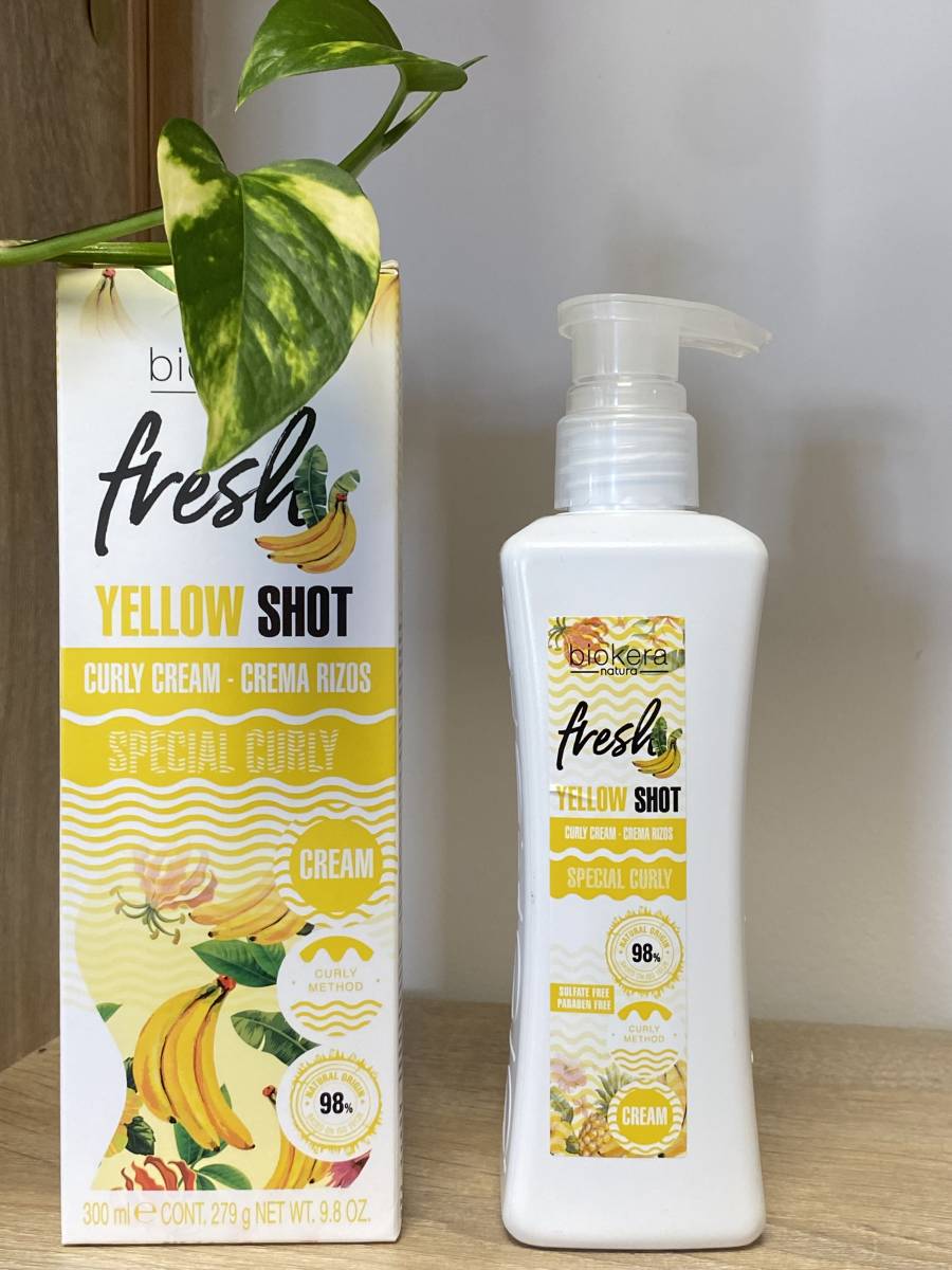 Biokera Natura Fresh Yellow Shot – Nutrition et définition pour cheveux bouclés